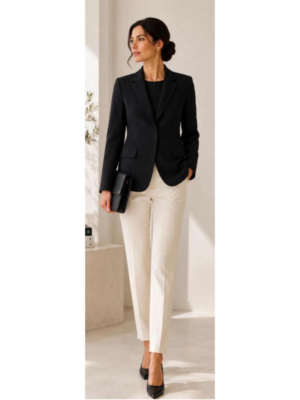 Akris Black Fontana Blazer Jacket Size 42/10 Wool Blazer NWT! quiet luxury